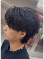 フィフスパーク(fifth PARK) 渋谷men'sフェザーパーマfifthメンズカット微分けセンターパート