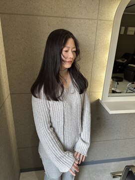 ウニュ(unu.) ブリーチなしカラー、ラベンダーグレー、髪質改善、