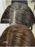 30代40代50代◎白髪染めリタッチカラーミディアムヘア八潮