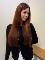 エヌ トーキョー(enu TOKYO) オレンジブラウン ロング 学芸大学