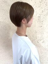 プリモ ココ 鍋島店(Primo coco.)&nbsp;透明感カラー 20代 顔周りレイヤー ショートボブ 髪質改善
