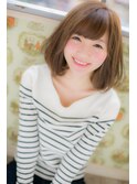 【Heil】 大人可愛い20代30代40代ひし形フレンチガーリーミディ