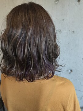 ヘア カラー ポート(Hair Color PORT) グレージュ×インナーバイオレット