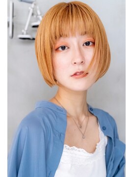 レニーバイエース(LANY by ACE) 【LANY 横浜】ナチュラルボブ×トロピカルオレンジ