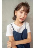 大人かわいい☆耳かけショートボブ×グレージュ