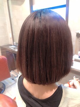 ヘアリゾートエーアイ 北千住店(hair resort Ai) うる艶ボブ/マロンベージュ/Aラインボブ/かきあげ/北千住