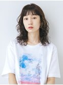 ミディアムレイヤーのラフパーマ
