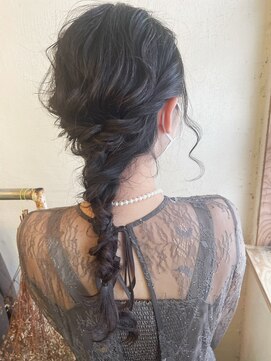 ハコ(haco.) カジュアル編みおろしスタイル