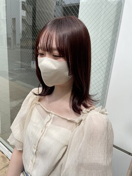 クララ サカエ(CLALA Sakae LA.DONNA group) ブリーチ無しピンクブラウン