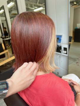 ナンバースリー 溝の口店(Number Three) 夏におススメ！ピンクオレンジインナーカラー