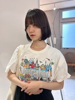 サンド 池袋(sand)&nbsp;韓国風ヘア/ワンホンヘア/ベージュカラー/顔周りカット