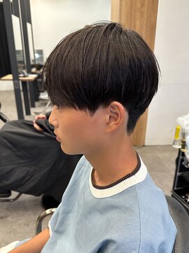 エルマーク 心斎橋(L-MARK) 黒髪マッシュナチュラルマッシュメンズヘア韓国ツーブロック