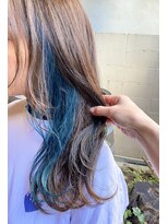 ココカラヘアー ニコ(cococara hair nico)&nbsp;デザインカラー/インナーカラー/グリーンカラー/ブルー/レイヤー