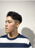 束感刈り上げビジネス七三ツーブロックアップバング１２７６