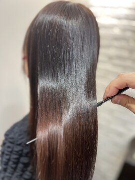 グラス 春吉1号店(glass) ブリーチ縮毛矯正