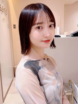 サンド ミュウ 横浜店(sand mieu) レイヤーカット/髪質改善/ブリーチなし/縮毛矯正/ボブ/前髪/横浜