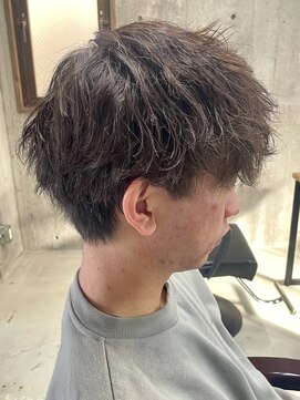 フイ 自由が丘(men's salon Hui) ハイトーンカラー/マッシュパーマ/アースカラー/men's/