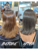 ワン エイティー ディグリース 恵比寿(180°One Eighty Degrees.)&nbsp;Olive ash/オリーブアッシュ/結べるボブ