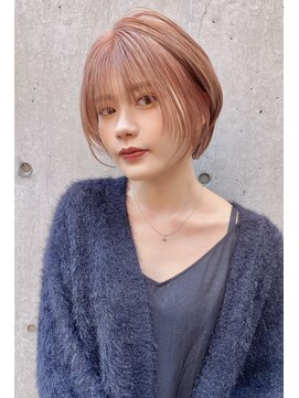 レーヴバイロンド 仙台(Reve by Lond) 韓国風レイヤーショートボブ髪質改善縮毛矯正ワンレンネビージュ