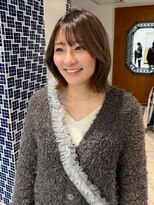 アテナ(ATENA) 軽やかシースルーバング×ナチュラルボブ ATENA成田和樹