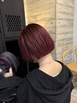 ヲタク(wotaku.)&nbsp;レッドカラーボルドーカラー暖色カラーカシスカラーワインレッド