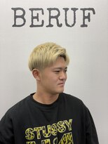 ベルーフ(BERUF)&nbsp;遊び心をふんだんに！ブリーチ×アップバングスタイル！