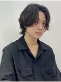 ダークグレー ニュアンスカール 女子ウケセンターパート MOMO