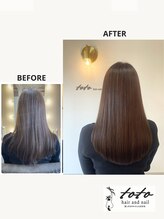 トトヘアーアンドネイル(toto hair and nail) 人気NO.1【髪質改善カラーコース】カット・メテオカラー・TR