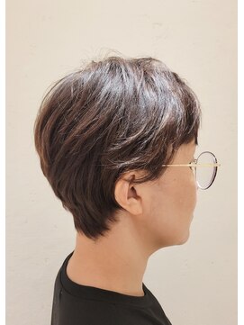 松本平太郎美容室 国立店 30代40代50代60代×ショートレイヤー×イノアカラー×ハイライト