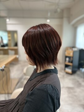 ソイクフ 四条大宮店(SOY-KUFU) 20代30代40代◎似合わせカットくびれヘアアプリコットオレンジ