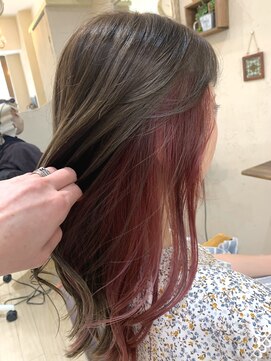 レガロヘアーデザイン(Regalo hair design) インナーカラー/ラズベリーピンク