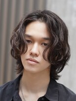 フィフス トウキョウ (fifth TOKYO) 渋谷ツイストスパイラルパーマメンズカットメンズミディアムボブ