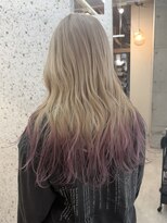 ラニヘアサロン(lani hair salon) ミルクティーベージュ×モーヴピンク/裾カラー/グラデーション/