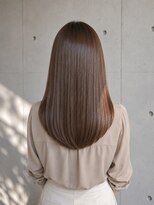 ミュート たまプラーザ店(MUTE)&nbsp;白髪ぼかし/弱酸性縮毛矯正/サンドベージュ/ラウンドレイヤー