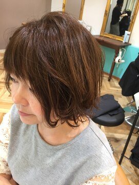 ロンド ブランシュ 錦糸町北口(Lond blanche) ショートボブでもふんわりカール☆担当　副店長川上功介