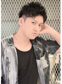 スパイキーショートソフトツイストアップバングピンパーマｎ
