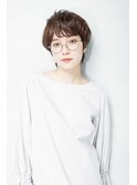 くせ毛風マッシュショート