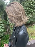 ハイライトベージュ♪レイヤーカット hiro
