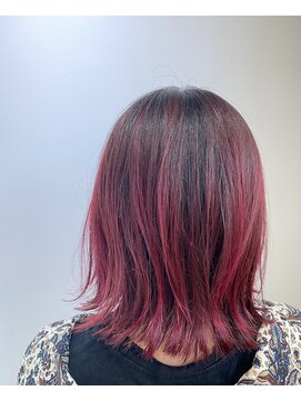 エイト 沖縄豊崎店(EIGHT toyosaki) お客様スナップ　アメリカンチェリーカラー