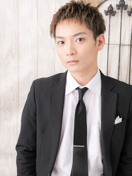 モッズヘアメン 札幌月寒店(mod's hair men) ≪mod's men≫ハイトーンカラーのツーブロックショートe