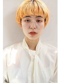大人マッシュショートカット丸みショート前髪あり