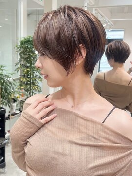 ロンドエニカ 大宮(Lond enika) 切りっぱなしボブエアリーロング美髪ピンクブラウン[大宮]