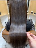 髪質改善ケア酸性ストレートでドライヤーするだけで艶髪へ