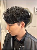 【韓国風】ガイルヘア ダウンパーマ
