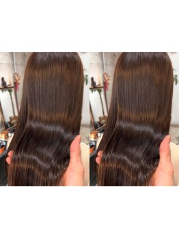 髪質改善or縮毛矯正で痛みを最大限に抑えながら本物の美髪に。前髪縮毛矯正も。【四街道/髪質改善】