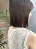 タッセルボブ×結べるボブ×前髪長め×秋カラー×横浜