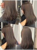 ブリーチなし！ワンカラーでできるオリーブベージュ