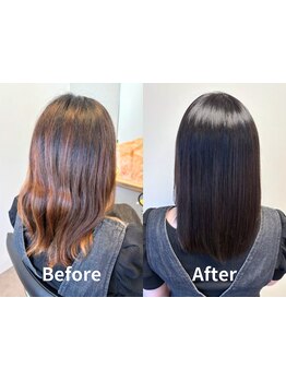 【柔らかな髪質改善縮毛矯正】"縮毛矯正は上質ケアをセットに" 優しい薬剤でダメージを最小限◎〔大倉山〕