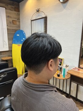 ツイン 七三分けショートスタイル