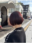 cherry pink ショートボブ